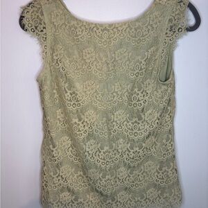 Vintage The Limited Lace Blouse - Light Green